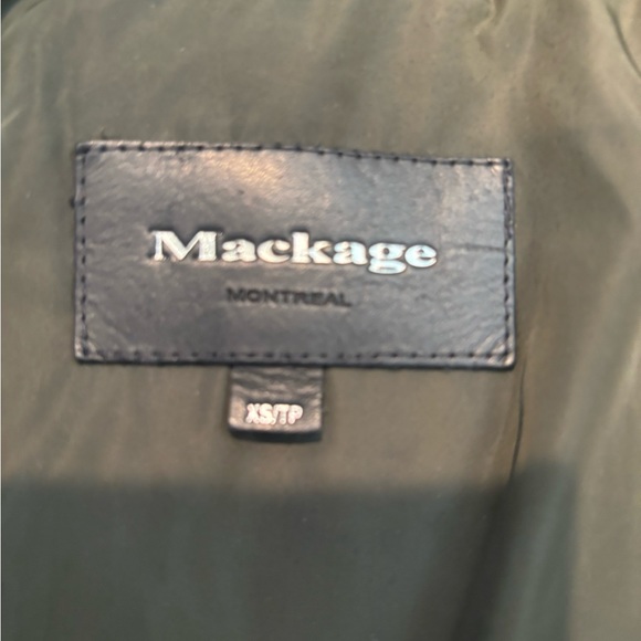 Mackage down coat xs army green - Picture 2 of 15